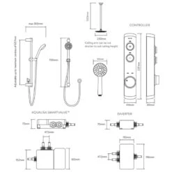 Aqualisa ISystem Concealed Digital Shower Digital With Adj & Ceiling Fixed Shower Heads - HP/Combi 9 Aqualisa ISystem Concealed Digital Shower Digital With Adj & Ceiling Fixed Shower Heads - HP/Combi -Home Bathroom aqualisa isystem concealed digital shower digital with adj and ceiling fixed shower heads hp combi isd.a1.bv .dvfc .14 3