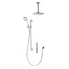 Aqualisa ISystem Concealed Digital Shower With Adj And Ceiling Fixed Shower Heads - Gravity Pumped
