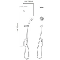 Aqualisa ISystem Exposed Digital Shower With Adjustable Shower Head - Gravity Pumped -Home Bathroom aqualisa isystem exposed digital shower with adjustable shower head gravity pumped isd.a2.ev .14 2