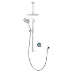 Aqualisa Optic Q Digital Smart Shower Concealed Dual With Ceiling Head - Gravity Pumped