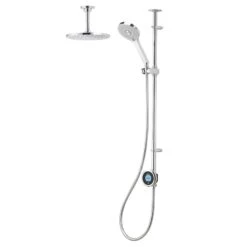 Aqualisa Optic Q Digital Smart Shower Exposed Dual With Ceiling Head - Gravity Pumped