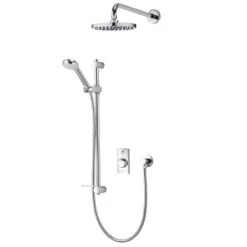 Aqualisa Visage Q Digital Smart Shower Concealed Dual With Wall Head - Gravity Pumped