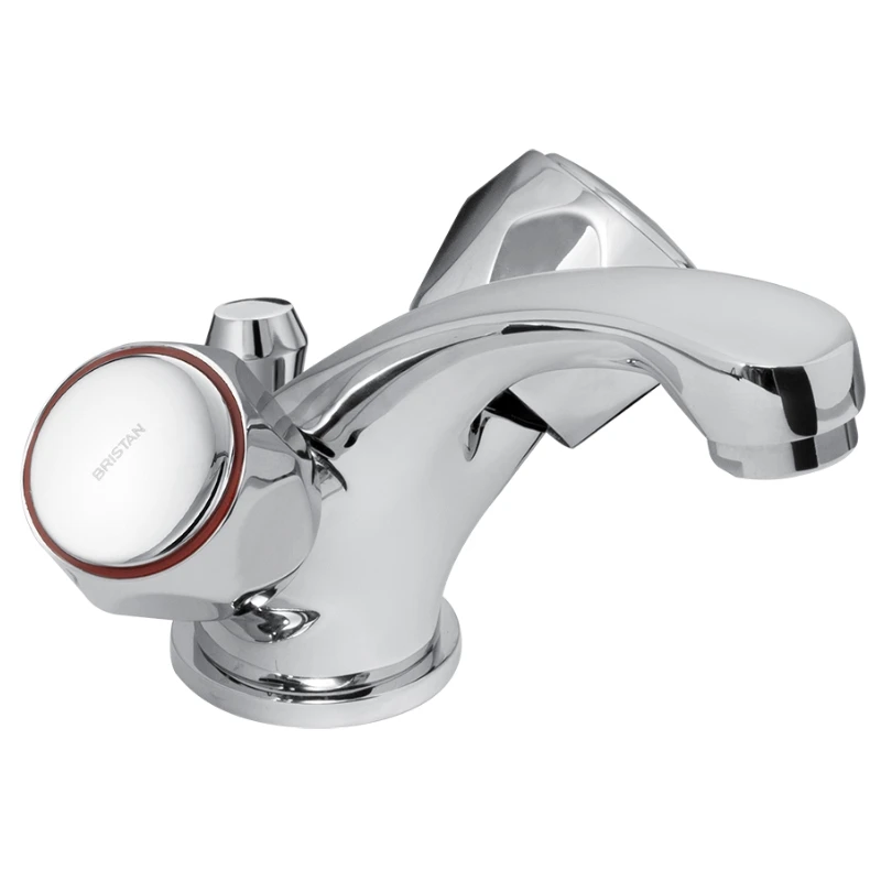 Bristan Club Basin Mixer Tap With Pop Up Waste - Chrome 3 Bristan Club Basin Mixer Tap With Pop Up Waste - Chrome