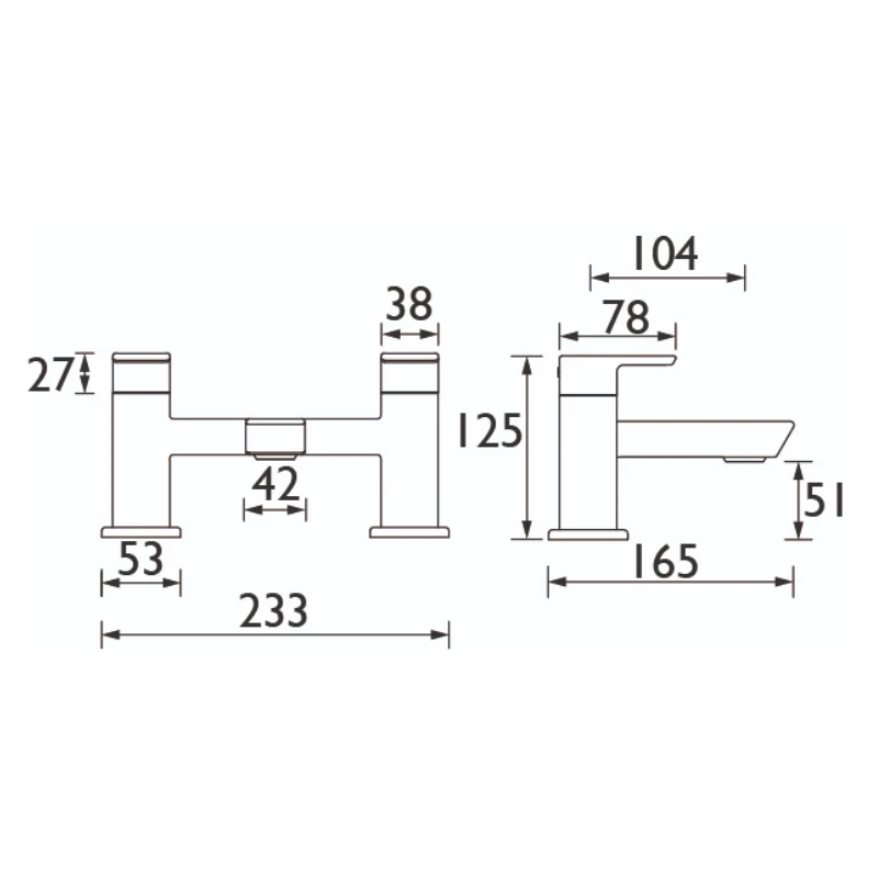 Bristan Cobalt Bath Filler - Chrome 4 Bristan Cobalt Bath Filler - Chrome - Image 2