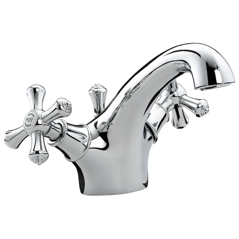 Bristan Colonial Basin Mixer With Pop-Up Waste - Chrome 3 Bristan Colonial Basin Mixer With Pop-Up Waste - Chrome
