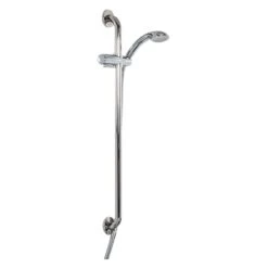 Bristan Commercial Grab Rail/Slide Bar Shower Kit 900MM - Stainless Steel Finish