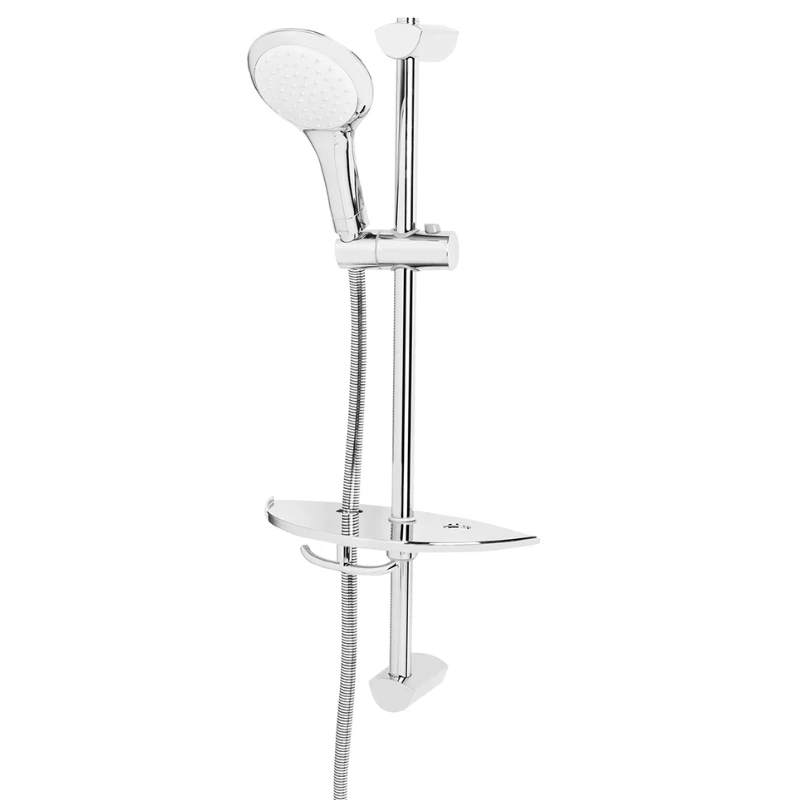 Bristan Commercial Single Function Extended Slide Bar Shower Kit - Chrome 3 Bristan Commercial Single Function Extended Slide Bar Shower Kit - Chrome