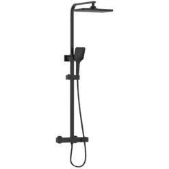 Bristan Craze Adjustable Rigid Riser Diverter Bar Shower - Black