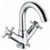 Bristan Decade Basin Mixer Tap With Clicker Waste - Chrome -Home Bathroom bristan decade basin mixer tap with clicker waste chr dx bas c