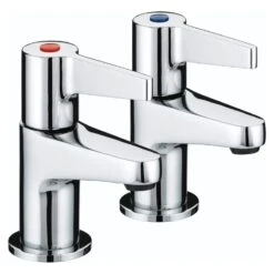 Bristan Design Utility Lever Basin Taps - Chrome
