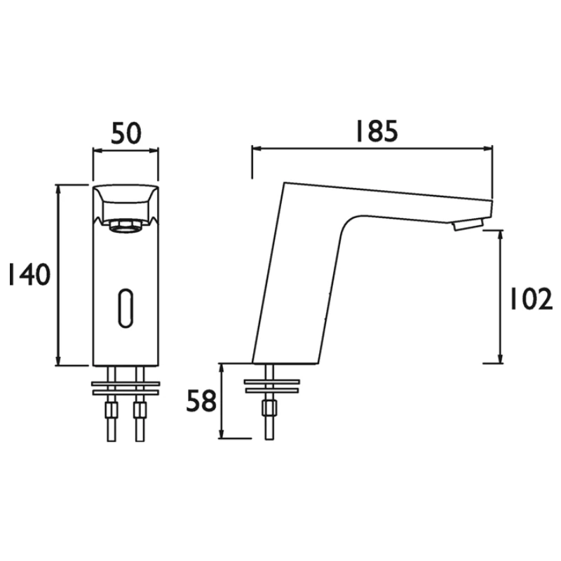 Bristan Infared Basin Spout - Chrome 4 Bristan Infared Basin Spout - Chrome - Image 2
