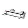 Bristan Opac Exposed Bar Shower Valve With Lever Handles - Chrome -Home Bathroom bristan opac thermostatic tmv3 bar shower mixer valve only op shxvo isol el c