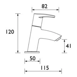 Bristan Orta Basin Taps - Chrome 5 Bristan Orta Basin Taps - Chrome -Home Bathroom bristan orta basin taps chrome or 1 2 c 1