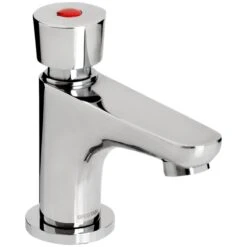Bristan Single Pillar Basin Timed Flow Tap - Chrome