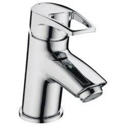 Bristan Smile Basin Mixer Tap With Clicker Waste - Chrome
