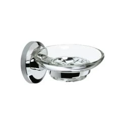 Bristan Solo Glass Soap Dish - Chrome