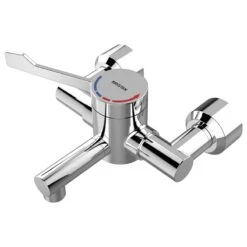 Bristan Thermostatic Wall Mount TMV3 Hospital Basin Mixer Tap - Chrome