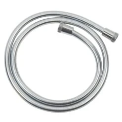 Croydex 1.5m Smooth PVC Shower Hose - Chrome