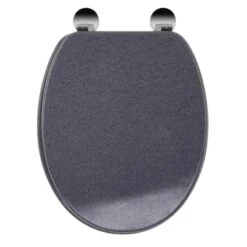 Croydex Dove Flexi-Fix Toilet Seat - Granite Effect