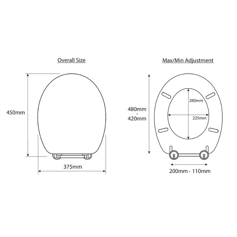 Croydex Dove Flexi-Fix Toilet Seat - Granite Effect 6 Croydex Dove Flexi-Fix Toilet Seat - Granite Effect - Image 4