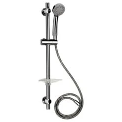Croydex Essentials Three Function Shower Set - Set Of 3 - Chrome
