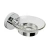 Croydex Flexi-Fix Britannia Soap Dish And Holder - Chrome