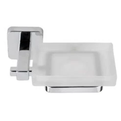 Croydex Flexi-Fix Camberwell Soap Dish And Holder - Chrome