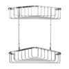 Croydex Large Two Tier Corner Basket - Chrome 2 Croydex Large Two Tier Corner Basket - Chrome -Home Bathroom croydex large two tier corner basket chrome qm263841