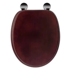 Croydex Mahogany Flexi-Fix Toilet Seat