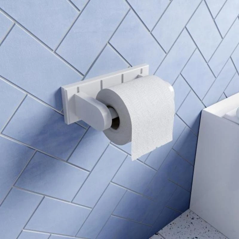 Croydex Portland Toilet Holder - White Wood 4 Croydex Portland Toilet Holder - White Wood - Image 2