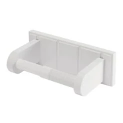 Croydex Portland Toilet Holder - White Wood