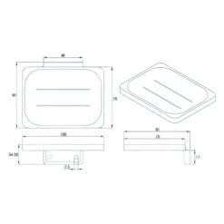 Croydex Sutton Soap Dish - Chrome -Home Bathroom croydex sutton soap dish chrome qm731941 3