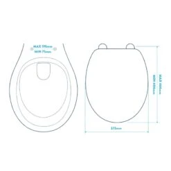 Croydex Vendee Soft Close Toilet Seat - White -Home Bathroom croydex vendee soft close toilet seat white wl401722h 2
