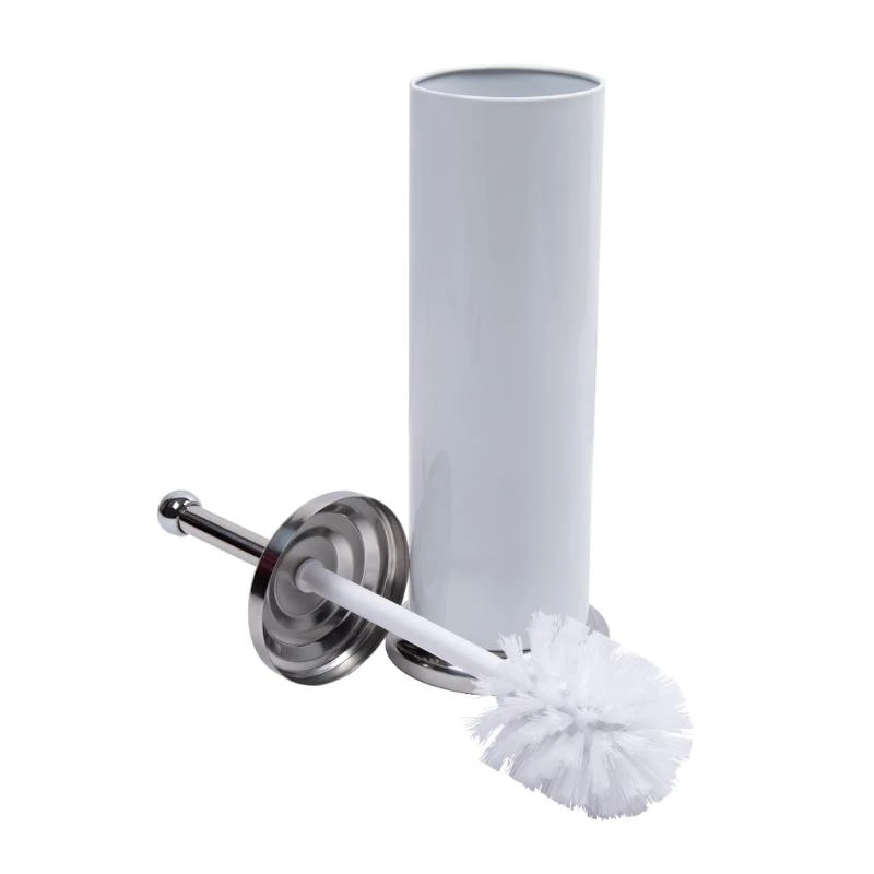 Croydex White And Stainless Steel Toilet Brush And Holder 4 Croydex White And Stainless Steel Toilet Brush And Holder - Image 2