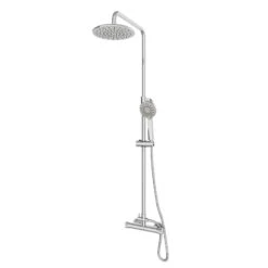 Gainsborough Round Dual Outlet Bar Mixer Shower - Chrome