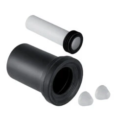 Geberit 18.5cm Wall-hung WC Connection Set - Alpine White Caps