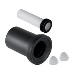 Geberit 18.5cm Wall-hung WC Connection Set - Chrome Caps