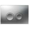 Geberit Delta25 Dual Flush Plate - Matt Chrome