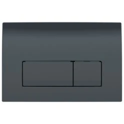 Geberit Delta50 Dual Flush Plate - Matt Black