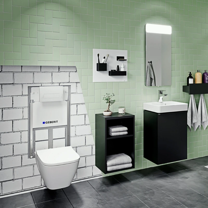 Geberit Delta50 Dual Flush Plate - White 4 Geberit Delta50 Dual Flush Plate - White - Image 2