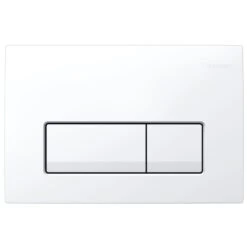 Geberit Delta50 Dual Flush Plate - White