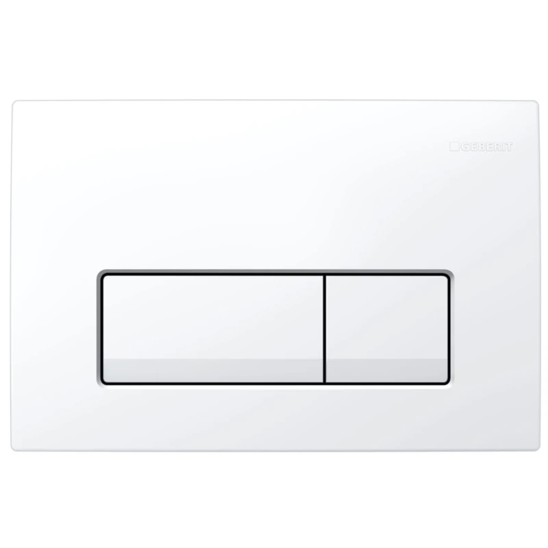 Geberit Delta50 Dual Flush Plate - White 3 Geberit Delta50 Dual Flush Plate - White