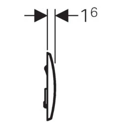 Geberit Kappa20 Dual Flush Plate - Bright Chrome -Home Bathroom geberit kappa20 dual flush plate bright chrome 115.228.21.1 2