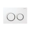 Geberit Kappa21 Dual Flush Plate - White/bright Chrome -Home Bathroom geberit kappa21 dual flush plate white bright chrome 115.240.kj .1