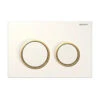 Geberit Kappa21 Dual Flush Plate - White/gold -Home Bathroom geberit kappa21 dual flush plate white gold 115.240.kk .1