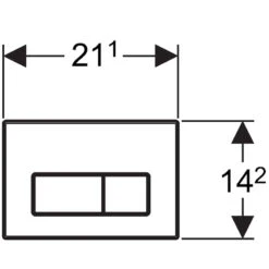 Geberit Kappa50 Dual Flush Plate - Brushed Stainless Steel 7 Geberit Kappa50 Dual Flush Plate - Brushed Stainless Steel -Home Bathroom geberit kappa50 dual flush plate brushed stainless steel 115.258.00.1 1