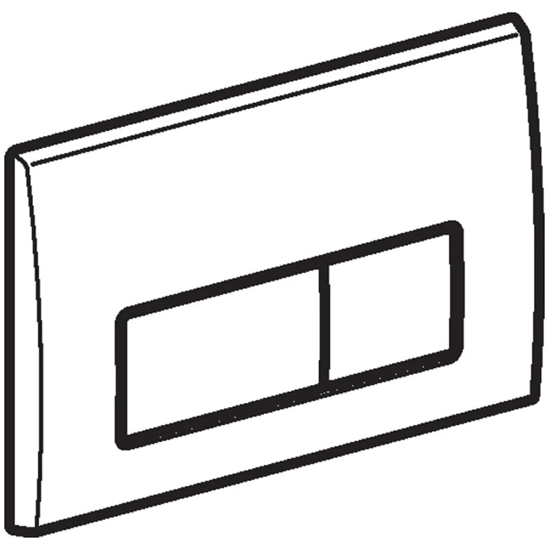 Geberit Kappa50 Dual Flush Plate - Brushed Stainless Steel 6 Geberit Kappa50 Dual Flush Plate - Brushed Stainless Steel - Image 4
