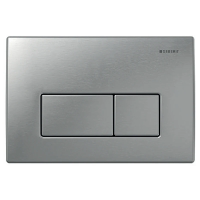 Geberit Kappa50 Dual Flush Plate - Brushed Stainless Steel 3 Geberit Kappa50 Dual Flush Plate - Brushed Stainless Steel