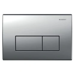 Geberit Kappa50 Dual Flush Plate - Matt Chrome