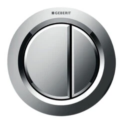 Geberit Pneumatic Dual Flush Button - Gloss Chrome